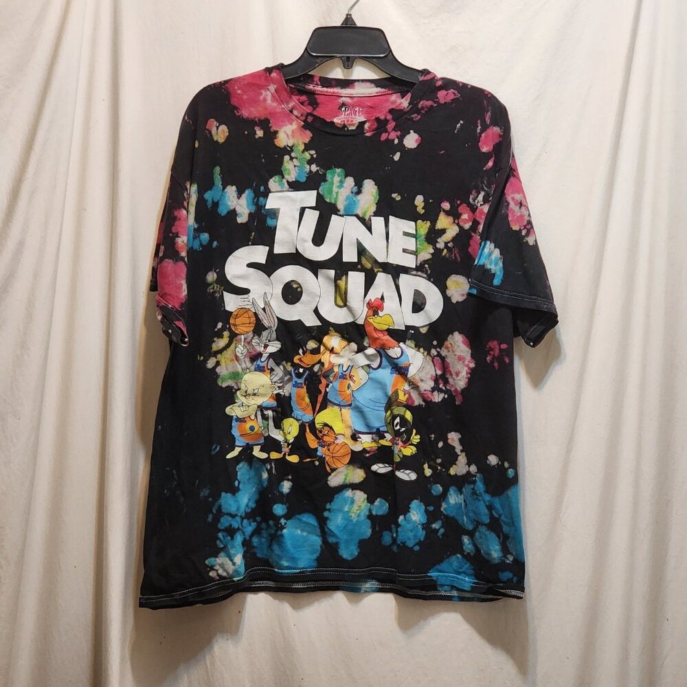 Space Jam Tune Squad Tie Dye T-Shirt Mens XL Looney Tunes Bugs Bunny Lola Duck